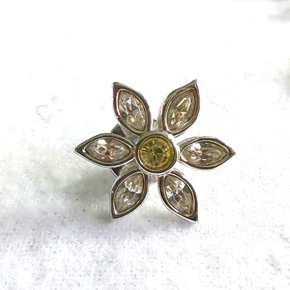 Swarovski Flower Tac Pin